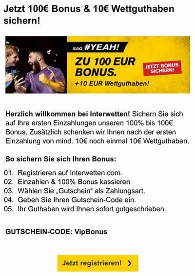 Discover the Exciting Interwetten Bonus of 10 Euros Available Now for New Players