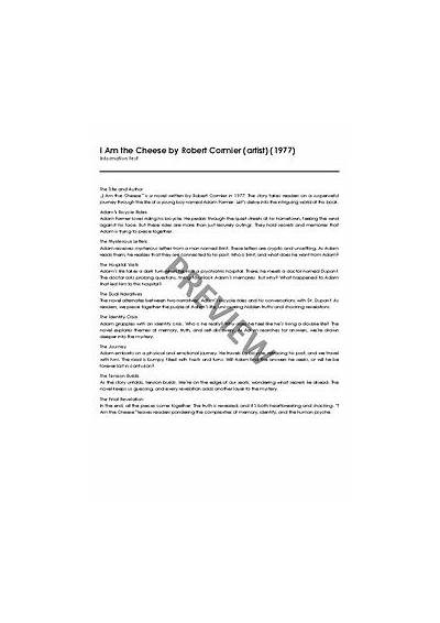 Exploring the Meaning Behind the Title I Am the Cheese and Its Significance